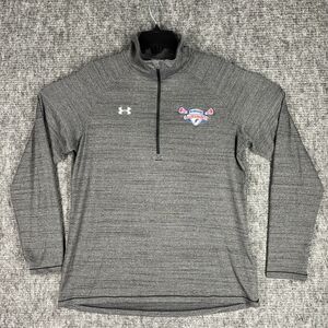 Under Armour Shirt Mens Large Lacrosse Heatgear Zip‎ Pullover Practice Warm-Up